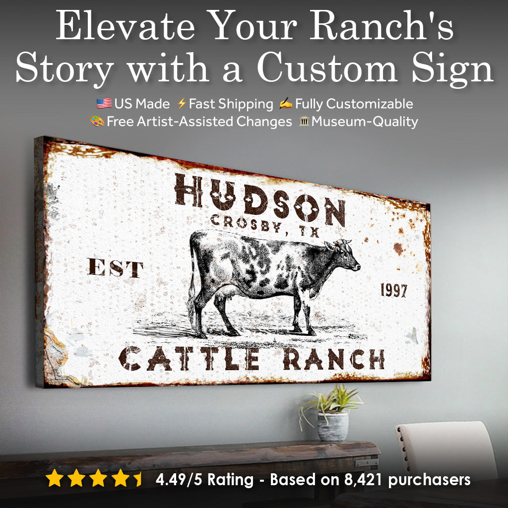 Cattle Ranch Rustic Sign, photo 11 of 11