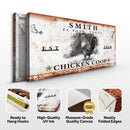Chicken Coop Sign VI