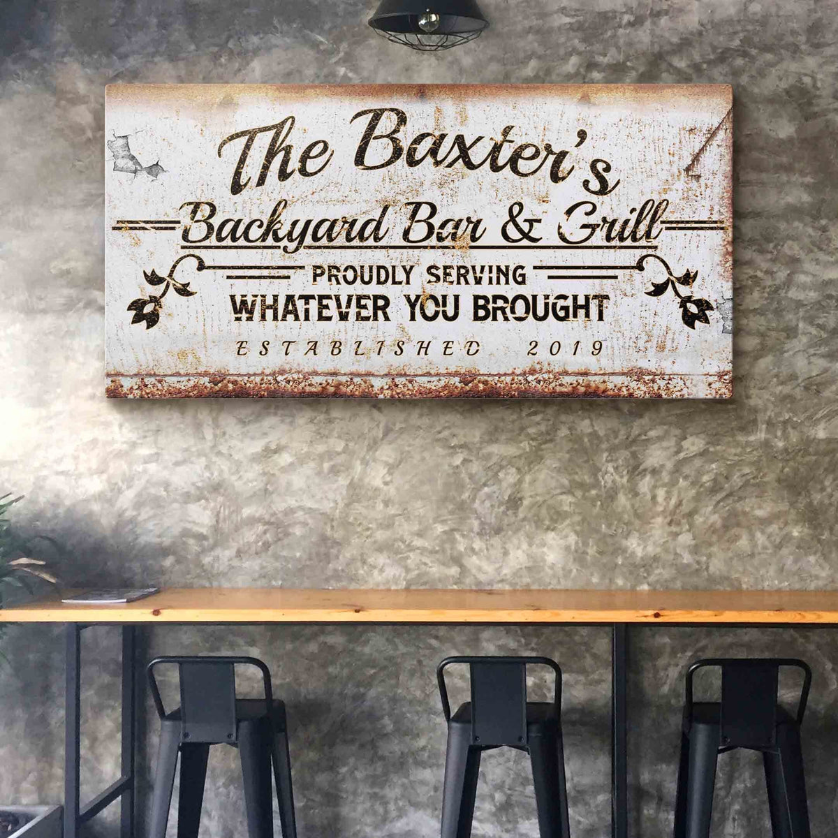 Backyard Bar & Grill Sign II, photo 2 of 9