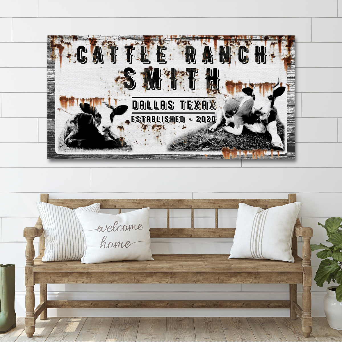 Cattle Ranch Vintage Sign, photo 6 of 8
