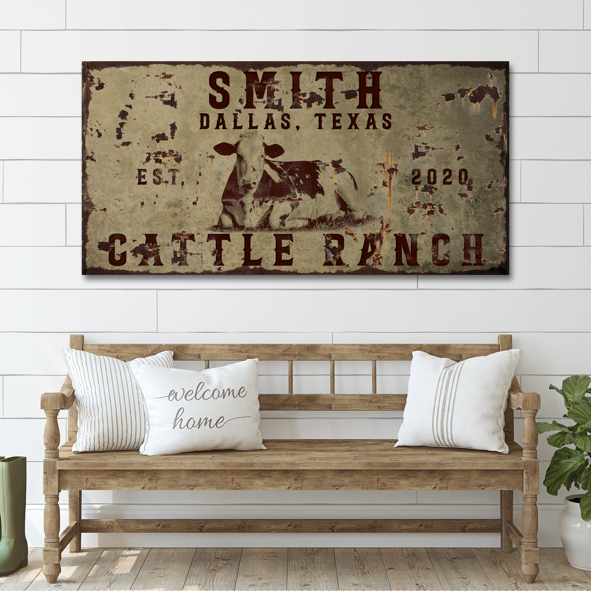 Cattle Ranch Vintage Sign, photo 7 of 8