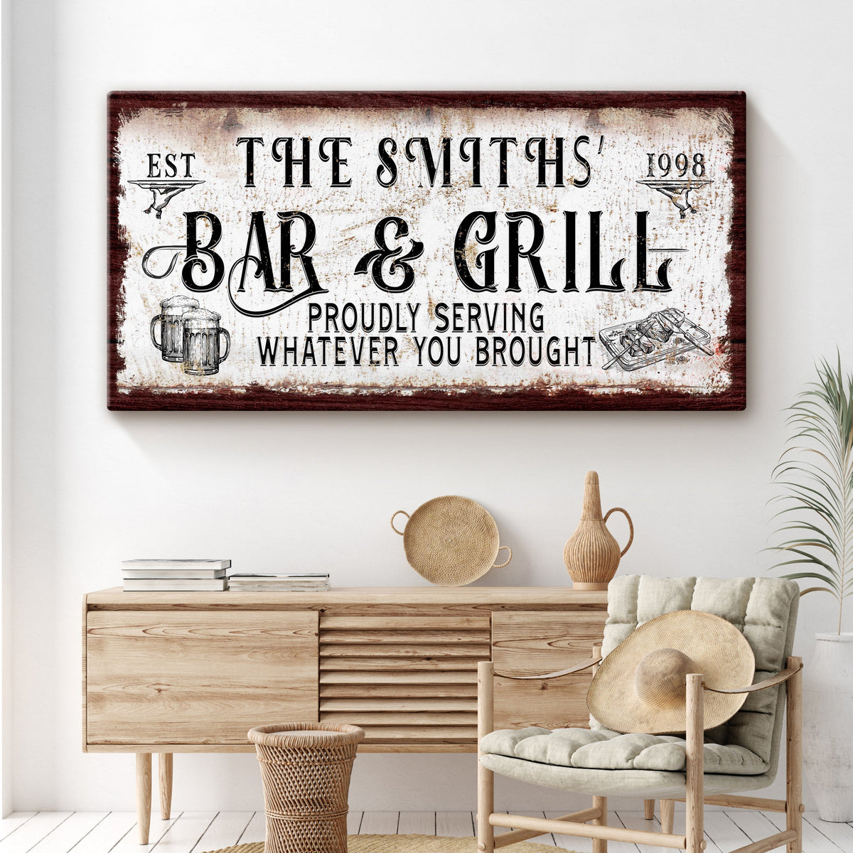 Personalized Bar and Grill Sign, photo 2 of 8