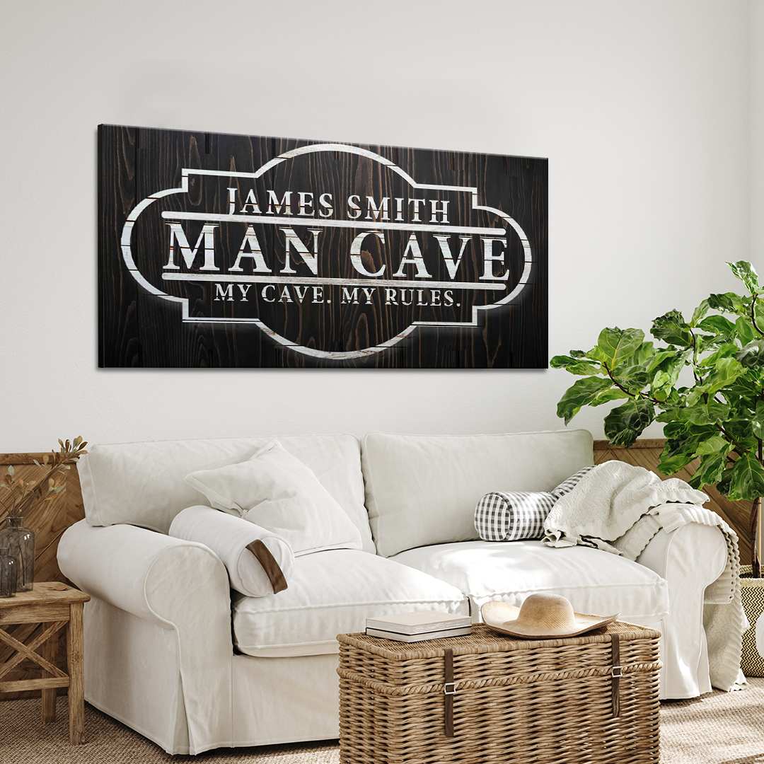 My Cave My Rules Sign, photo 2 of 7