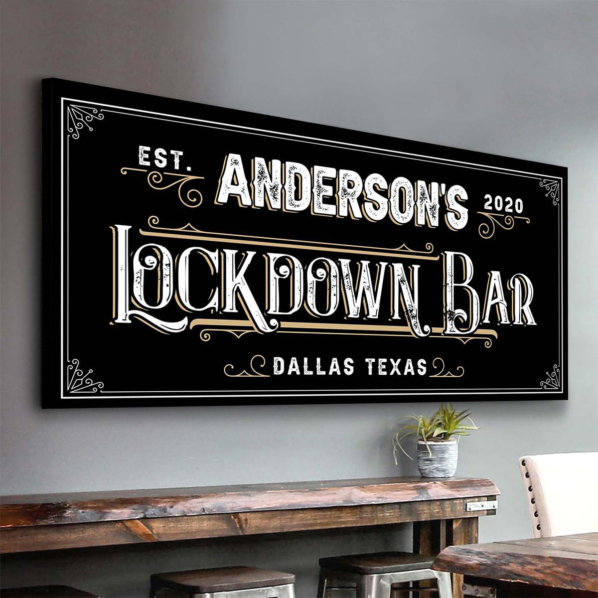 Lockdown Bar Sign, photo 5 of 6