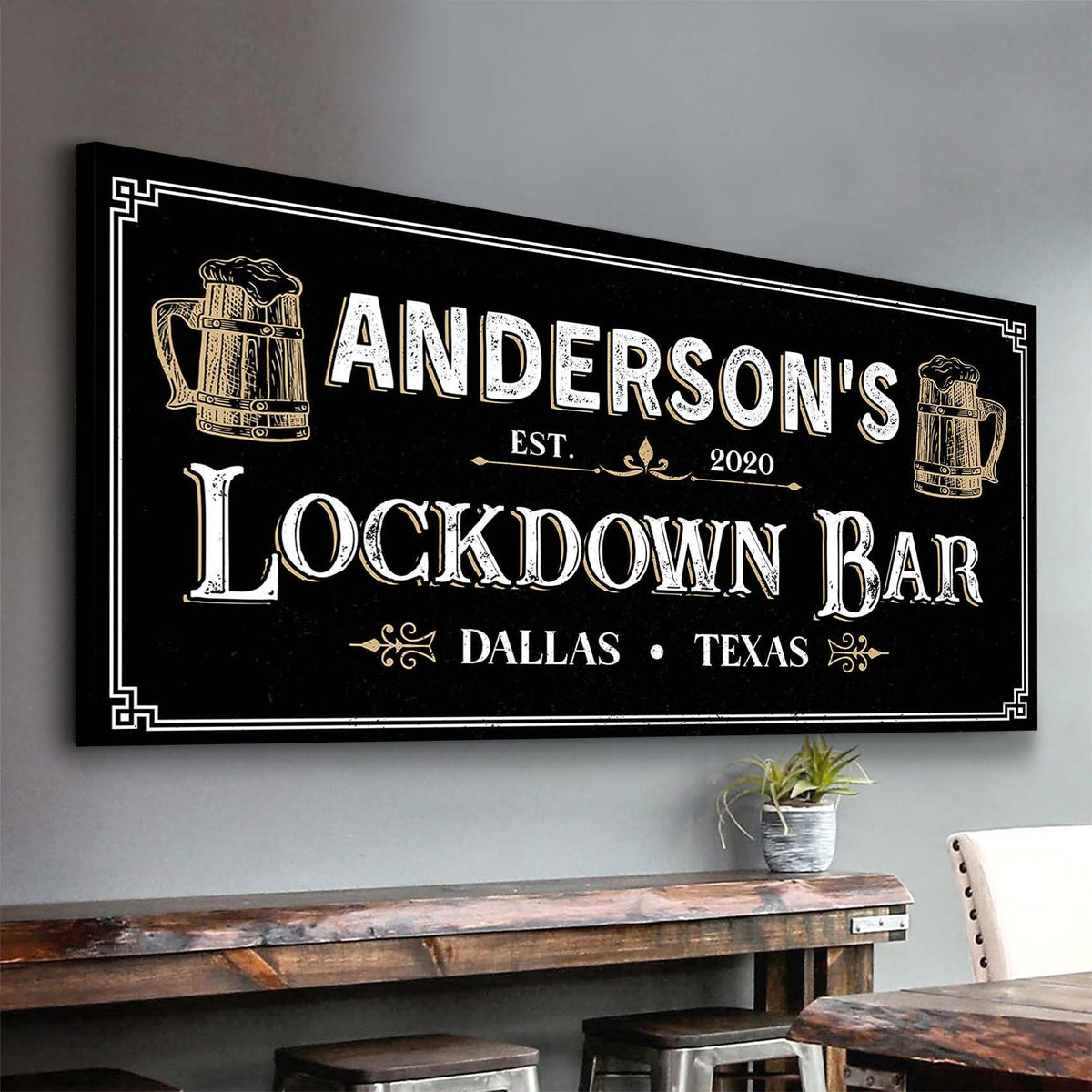 Lockdown Bar Sign, photo 6 of 6