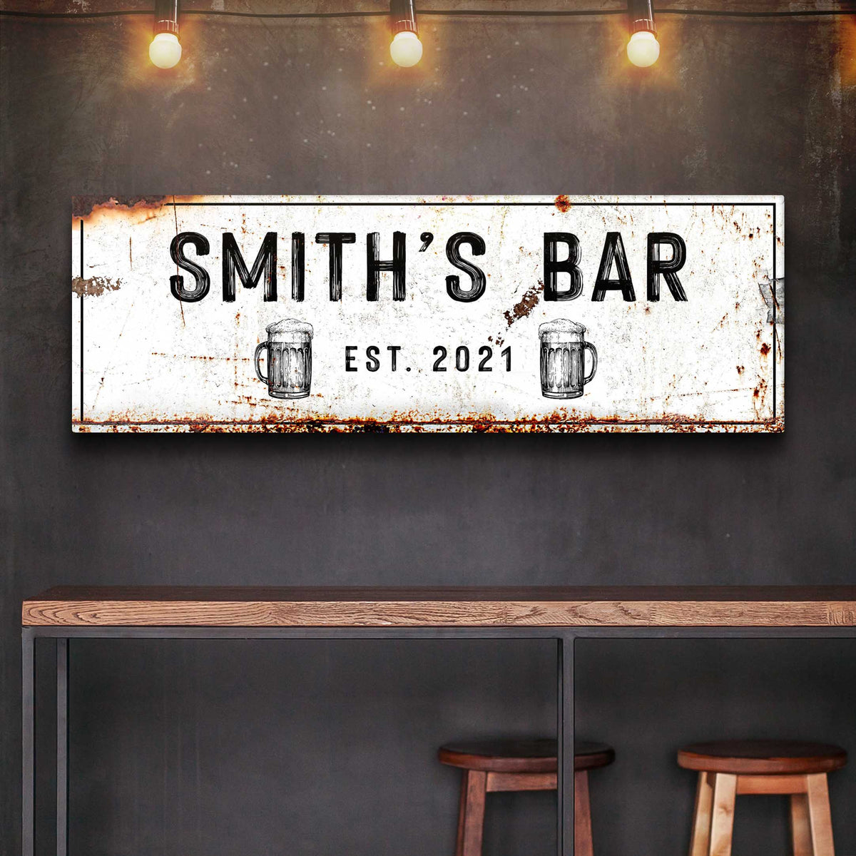 Family Bar Rustic Sign, photo 2 of 6