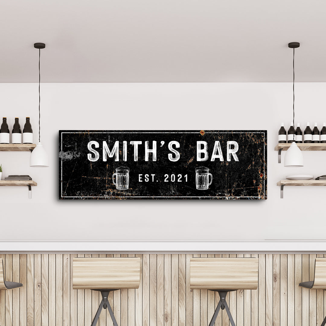 Family Bar Rustic Sign, photo 6 of 6