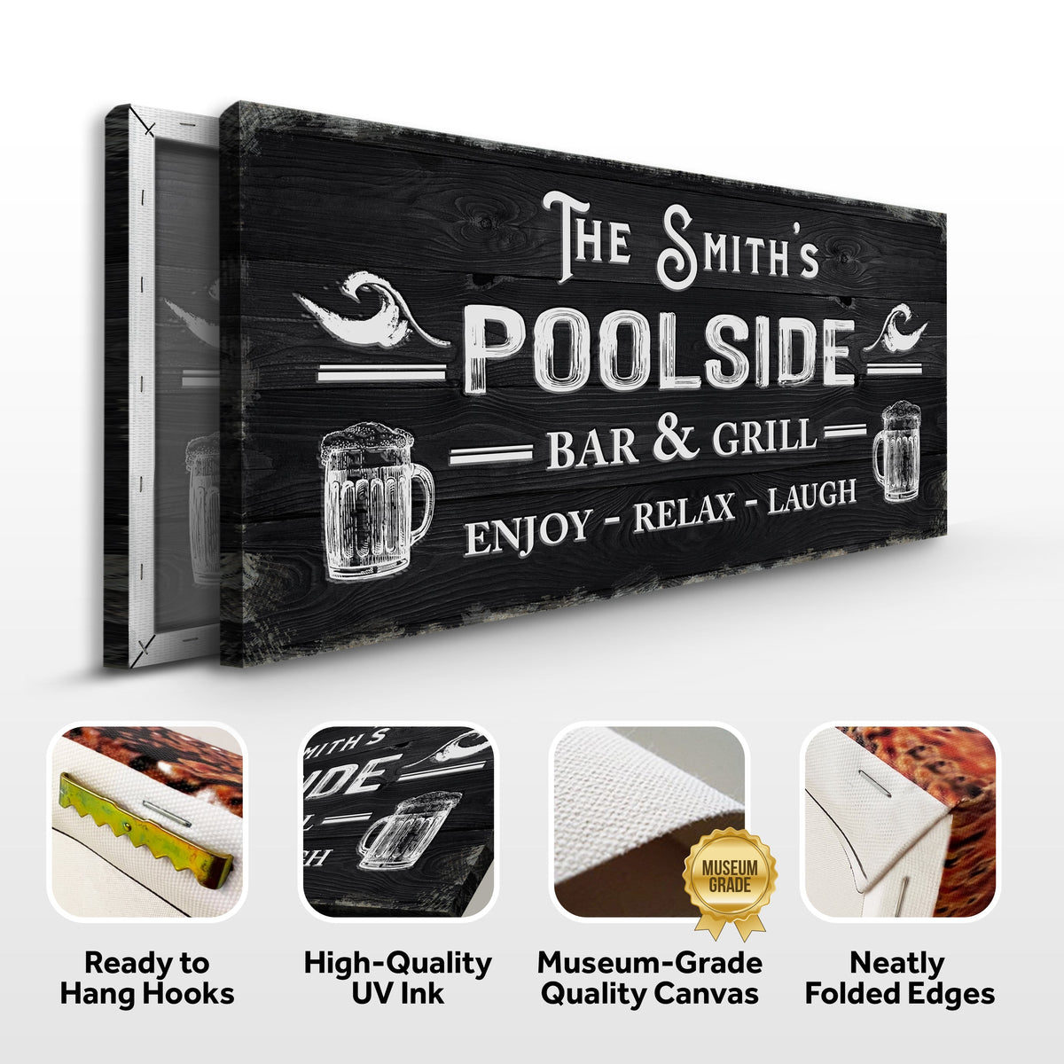 Personalized Poolside Bar And Grill Sign III, photo 4 of 8