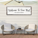 Welcome To Our Pool Sign