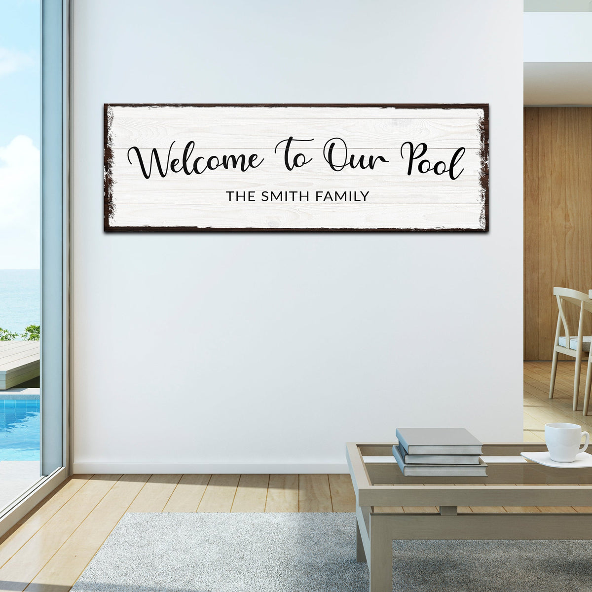 Welcome To Our Pool Sign, photo 2 of 6