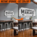 Upgrade Your 20x10 Inches 'Good Times Man Cave Sign' (Style 2) Canvas To 24x48 Inches (Free Shipping) by Tailored Canvases