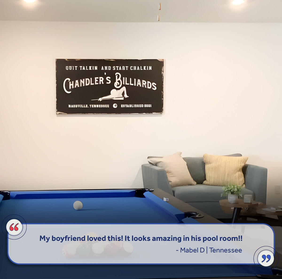 Billiards Room Sign, photo 7 of 9