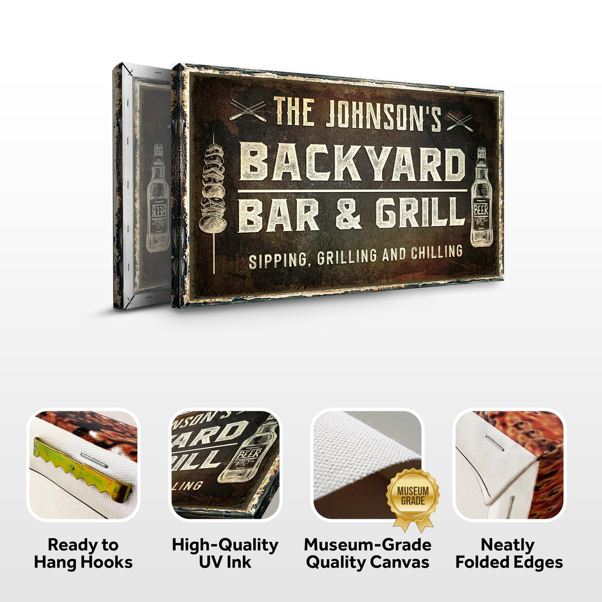 Backyard Bar And Grill Sign, photo 4 of 6