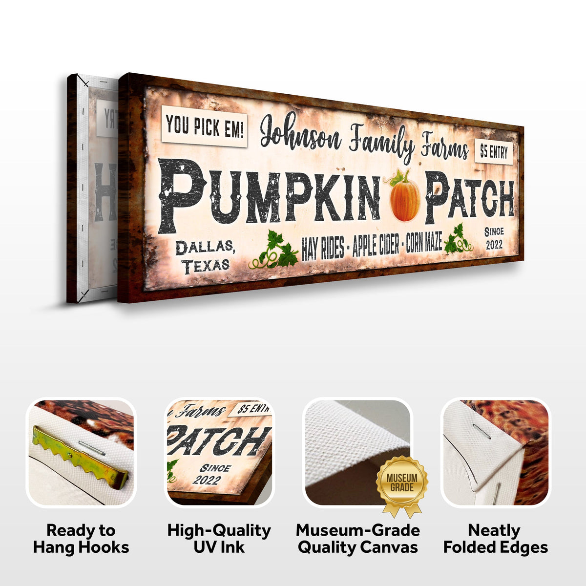 Family Farms Pumpkin Patch Sign, photo 4 of 6