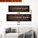 Upgrade Your 16x48 Inches 'Family Basement Bar' (Style 1) Canvas To 20x60 Inches by Tailored Canvases