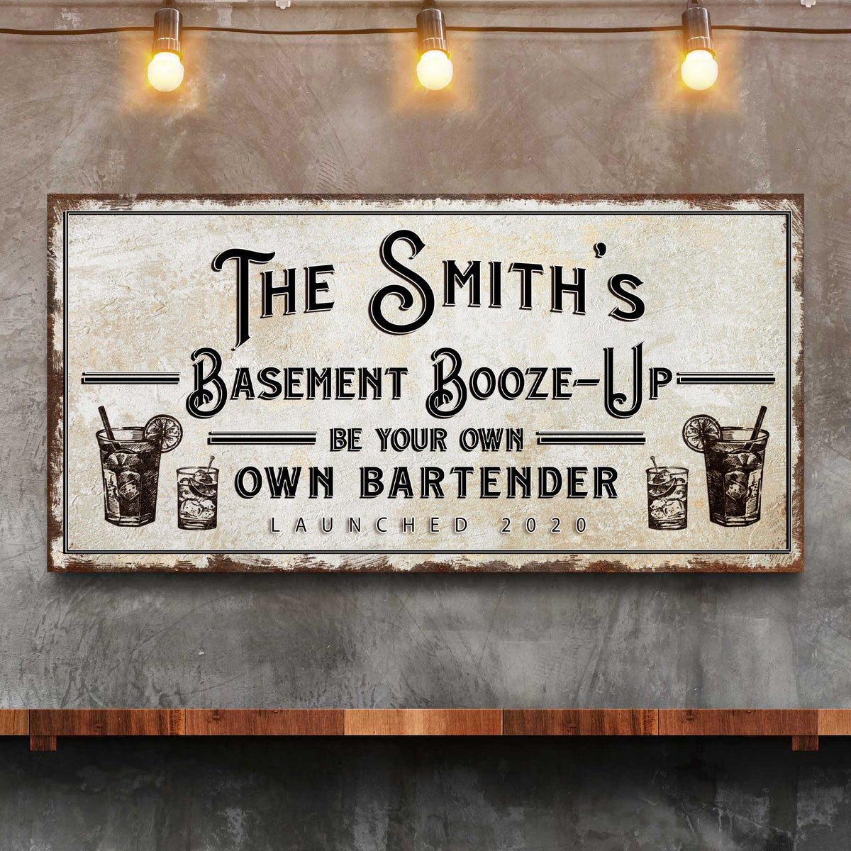 Basement Booze Up Sign, photo 2 of 8