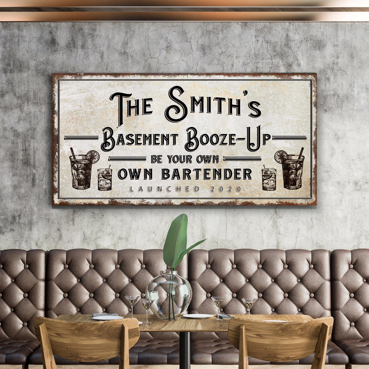 Basement Booze Up Sign, photo 3 of 8