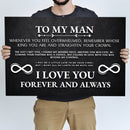 To My Man Father's Day Gift Sign II