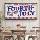 4th of July Personalized Welcome Sign
