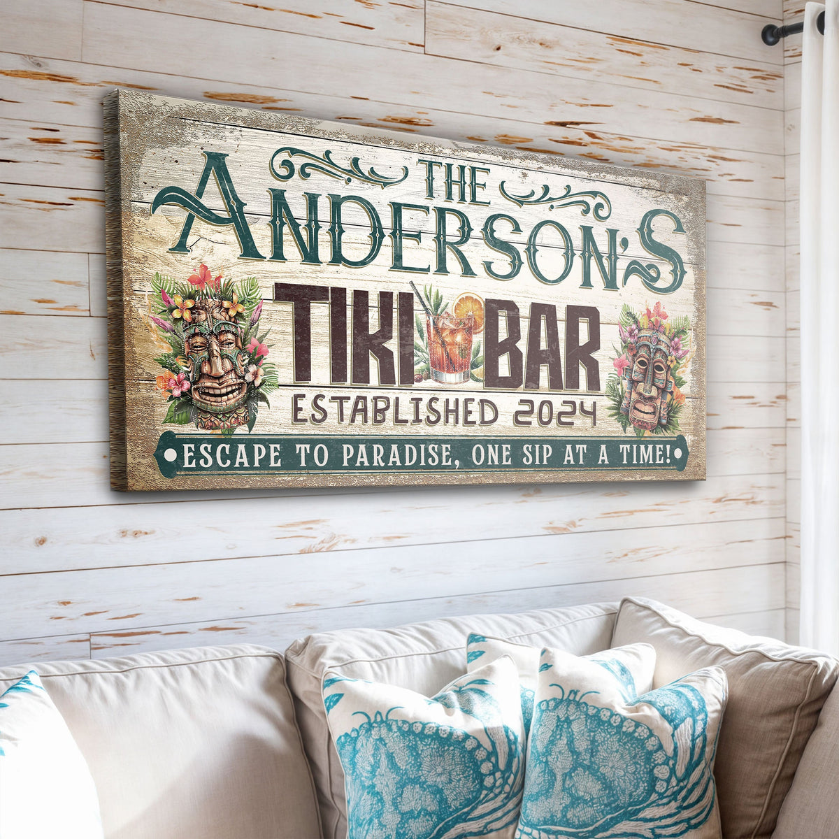 Personalized Tiki Bar Sign III, photo 4 of 9