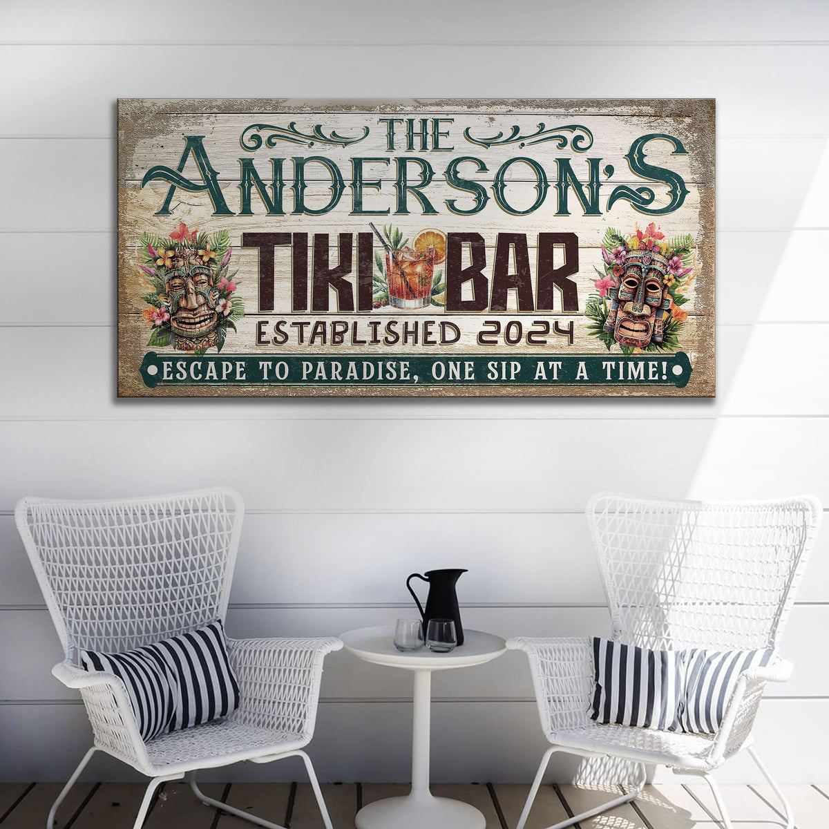 Personalized Tiki Bar Sign III, photo 3 of 9