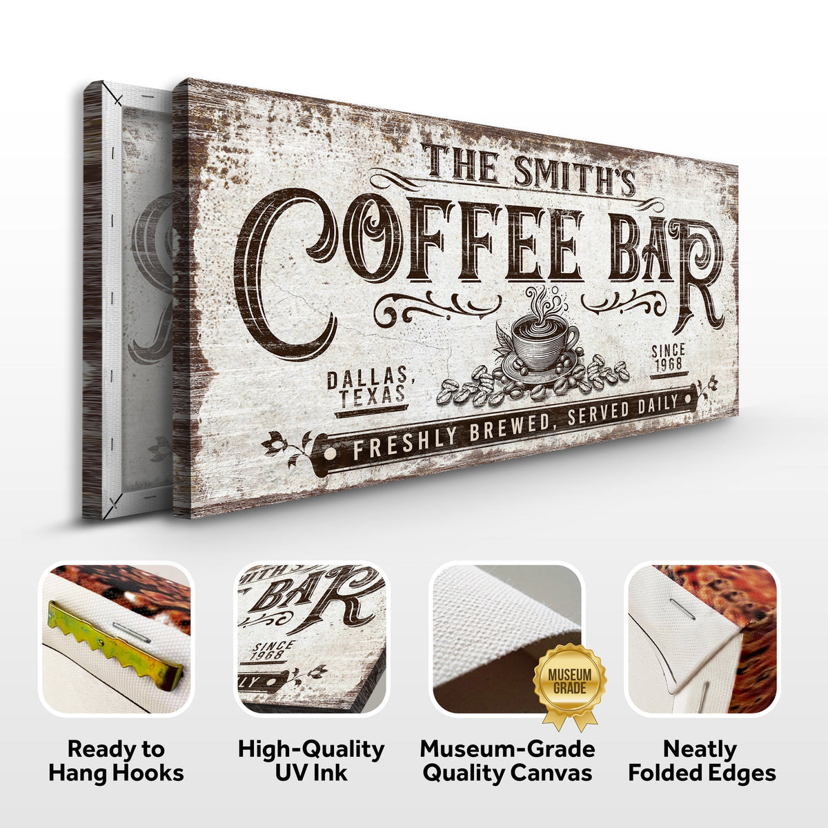 Personalized Coffee Bar Sign III, photo 5 of 8