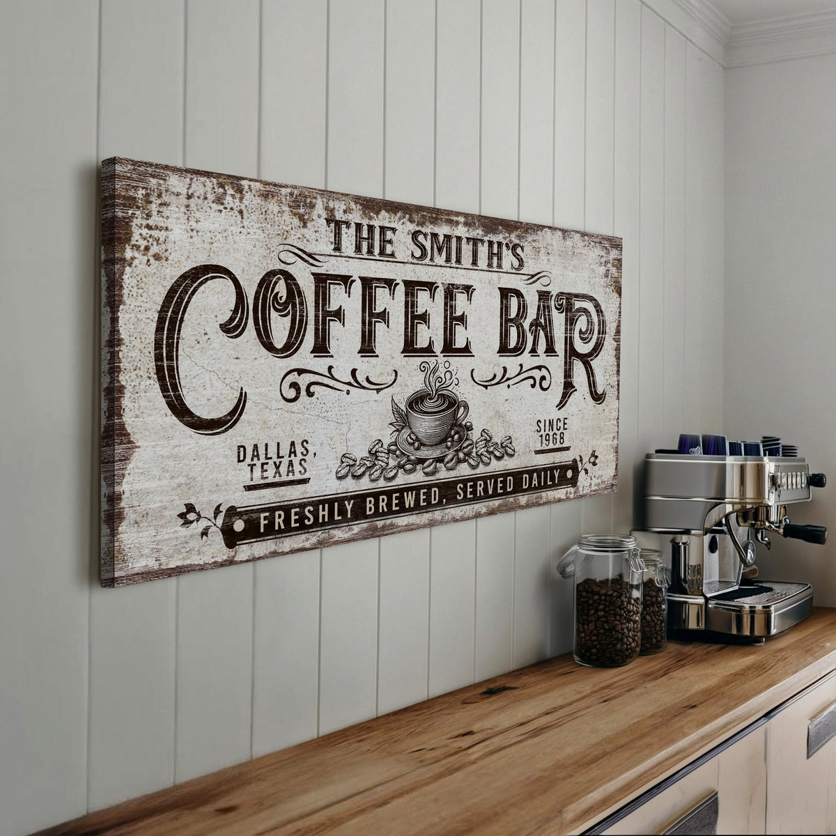 Personalized Coffee Bar Sign III, photo 2 of 8