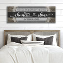 Personalized Happily Ever After Couple Sign VI