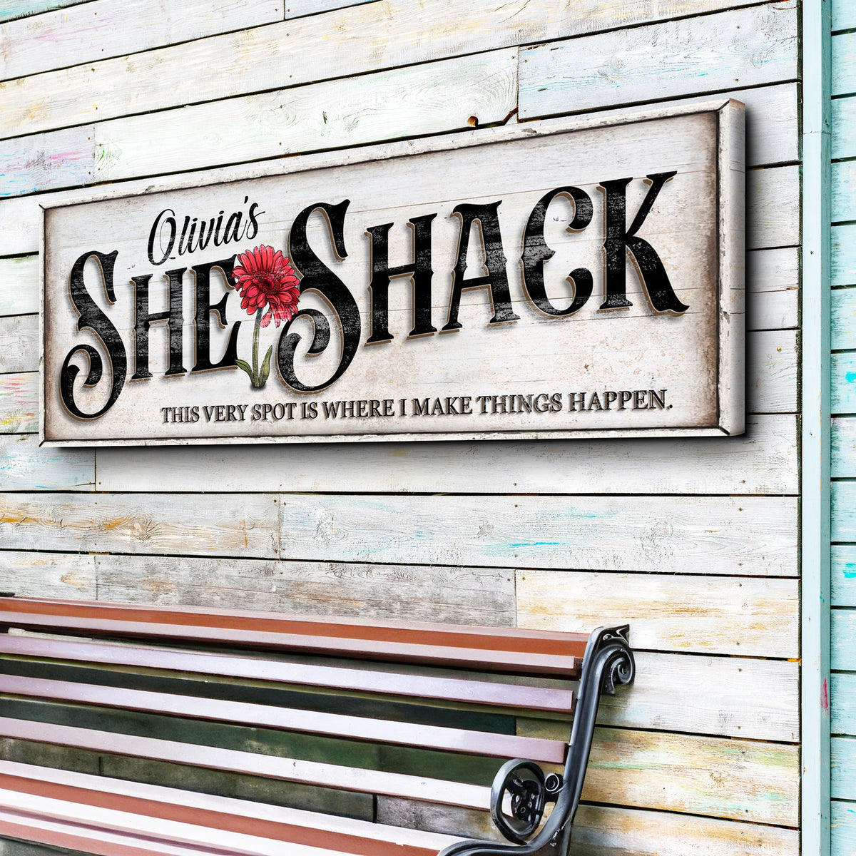 Personalized She Shed Sign XVI, photo 4 of 9