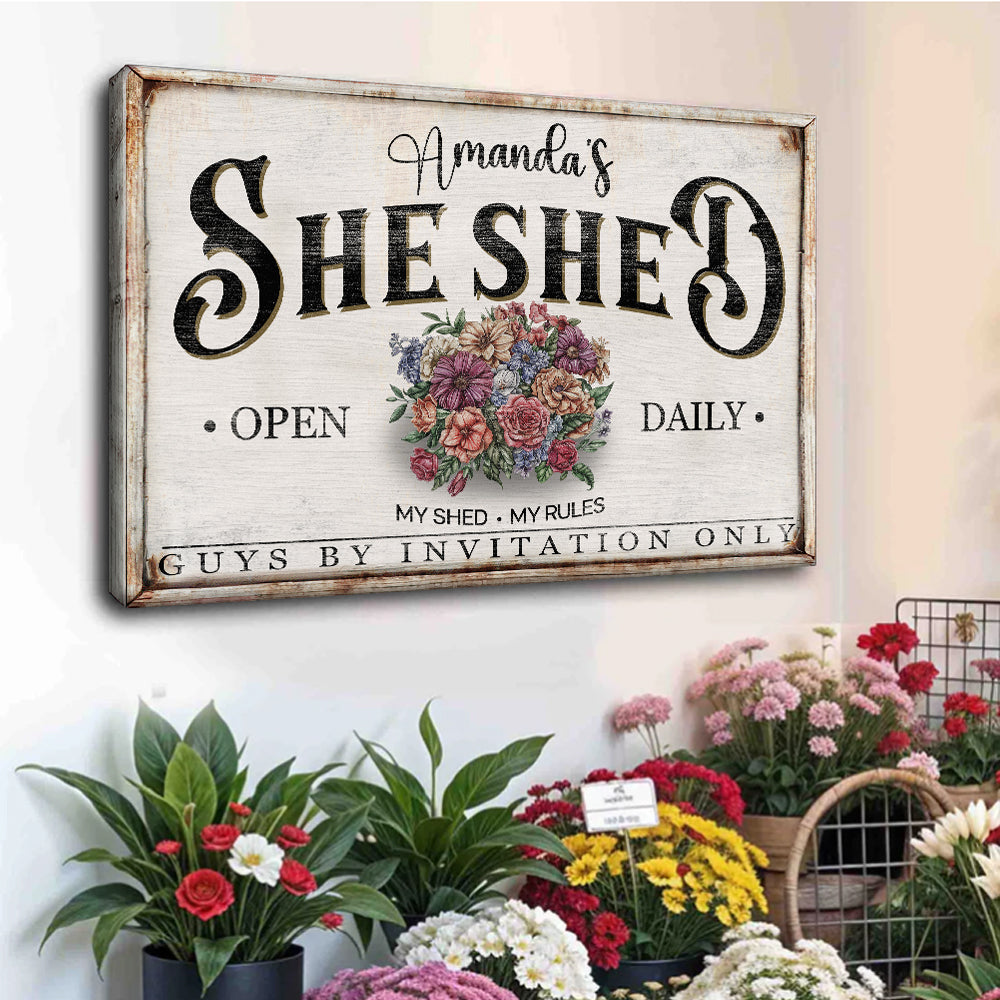 Personalized She Shed Sign XIII, photo 3 of 8
