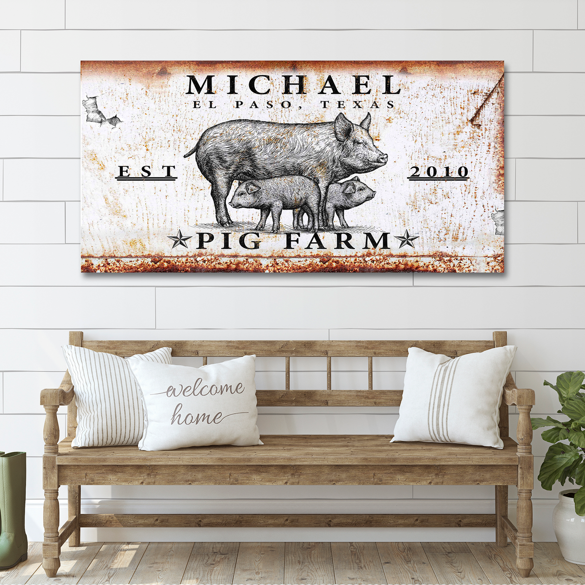 Pig Farm Sign, photo 6 of 7