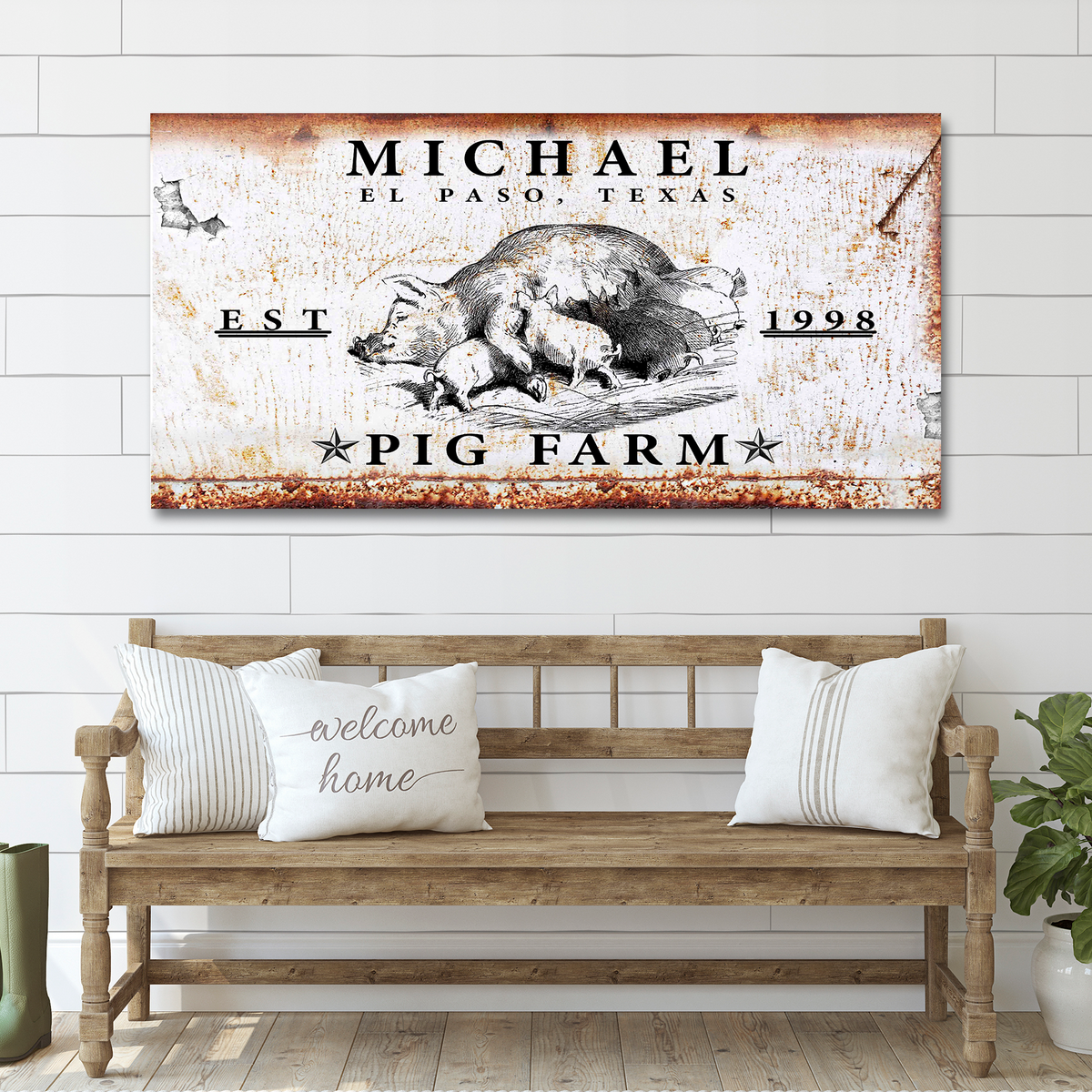 Pig Farm Sign, photo 7 of 7