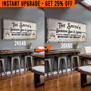 Upgrade Your 48x24 Inches 'Basement Bar and Lounge' (Style 1) Canvas To 60x30 Inches