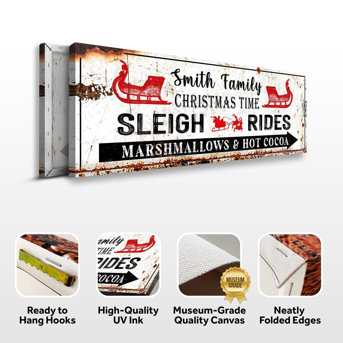 Christmas Sleigh Rides Sign, photo 3 of 6