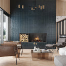 Maastricht Blue 18x48 Textured Ceramic Large Format Tile (3 pack, 17.23 sq ft/case)