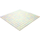 Cotton White 12x12 Uniform Square Glossy Glass Mosaic Tile (20 pack, 20 sq ft/case) - Sample