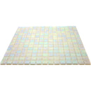 Cotton White 12x12 Uniform Square Glossy Glass Mosaic Tile (20 pack, 20 sq ft/case) - Sample