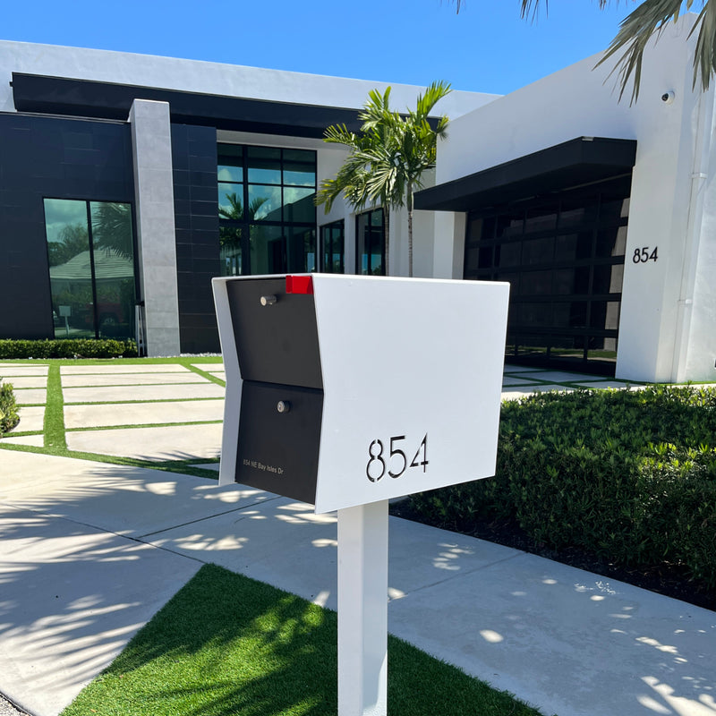 NEW! The Retrobox Locking Package Dropbox in ARCTIC WHITE - Modern Mailbox