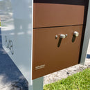 NEW! The Retrobox Locking Package Dropbox in JET BLACK - Modern Mailbox