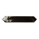 Black 2x10 Glossy Picket Ceramic Tile (23 pack, 2.37 sq ft/case) - Sample