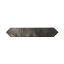 Black 2x10 Matte Picket Ceramic Tile (23 pack, 2.37 sq ft/case) - Sample