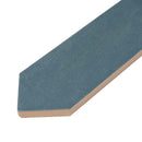 Teal Blue 2x10 Matte Picket Ceramic Tile (23 pack, 2.37 sq ft/case) - Sample