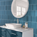 Teal Blue 2x10 Matte Picket Ceramic Tile (23 pack, 2.37 sq ft/case)