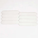 Cotton White 2x10 Matte Picket Ceramic Tile (23 pack, 2.37 sq ft/case) - Sample