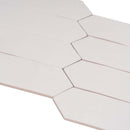 Cotton White 2x10 Matte Picket Ceramic Tile (23 pack, 2.37 sq ft/case) - Sample