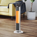 32"H Portable Vertical Infrared Heater 1500W Electric Stander with Remote Control, Tip-over Switch, LED Display 24h Timer