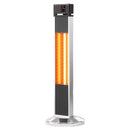32"H Portable Vertical Infrared Heater 1500W Electric Stander with Remote Control, Tip-over Switch, LED Display 24h Timer