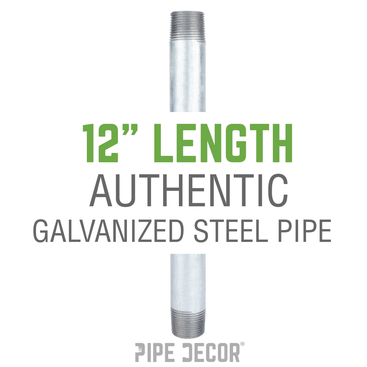 1 1/2 in. x 12 in. Galvanized Pipe, photo 2 of 8