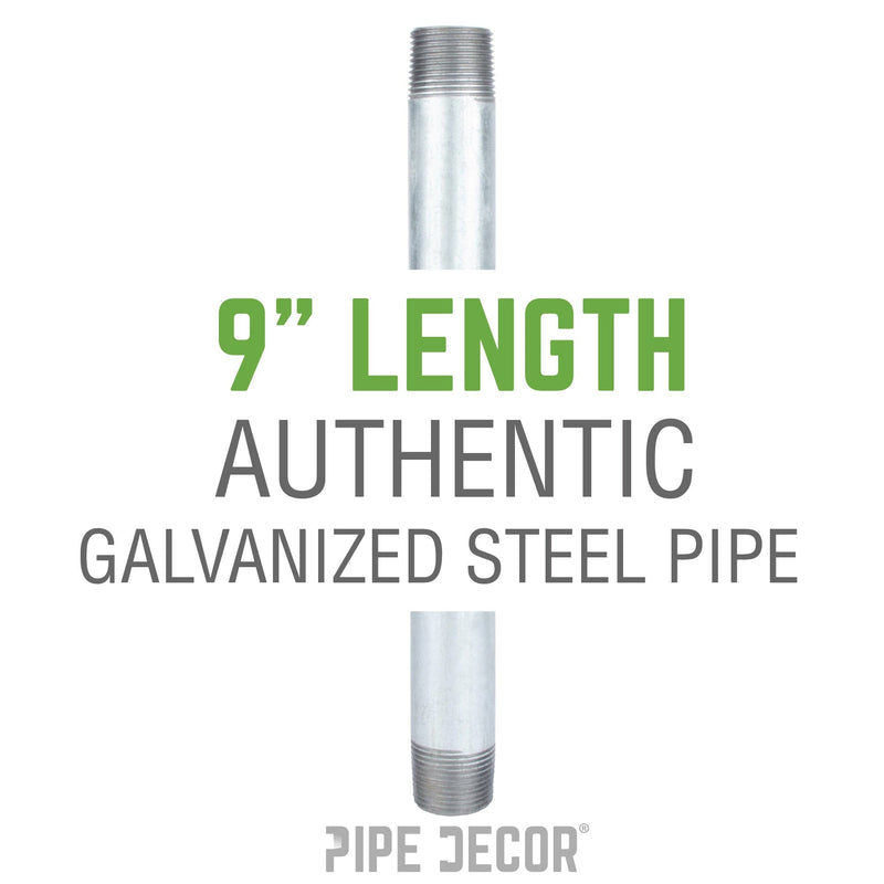 1 1/2 in. x 9 in. Galvanized Pipe, photo 2 of 8