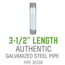 1 1/4 in. x 3 1/2 in. Galvanized Pipe